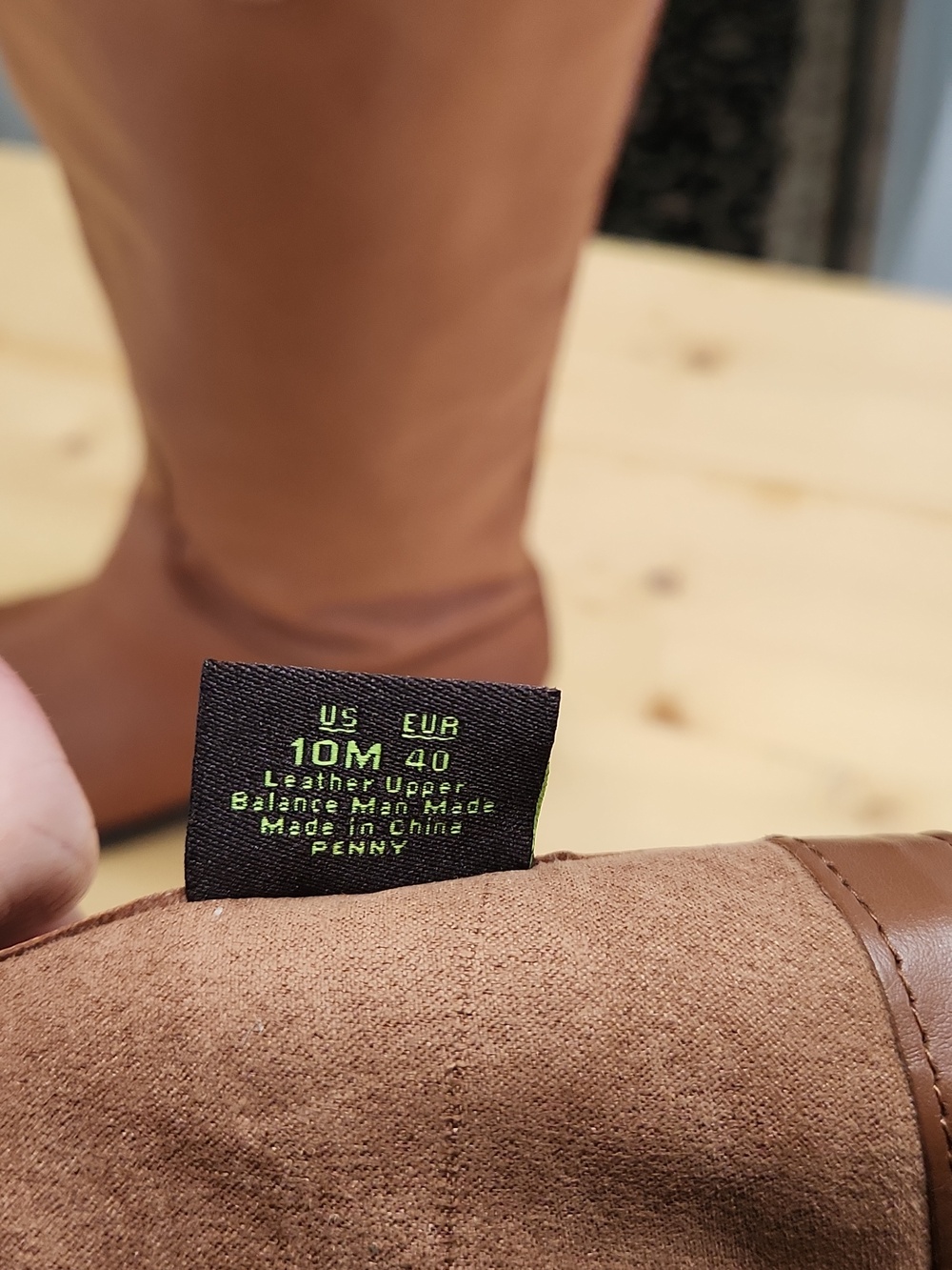 Sam Edelman Penny Tall Riding Boots Cognac Brown Leather Knee High Size 10M - Picture 9 of 16